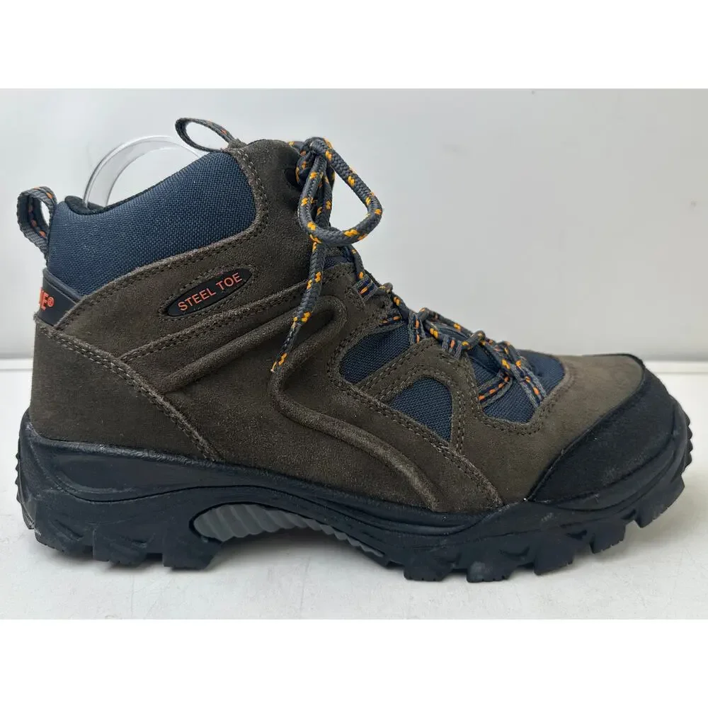 Wolverine Brighton Pewter/Navy Steel Toe Hiker Work Boots Men's Sz 9